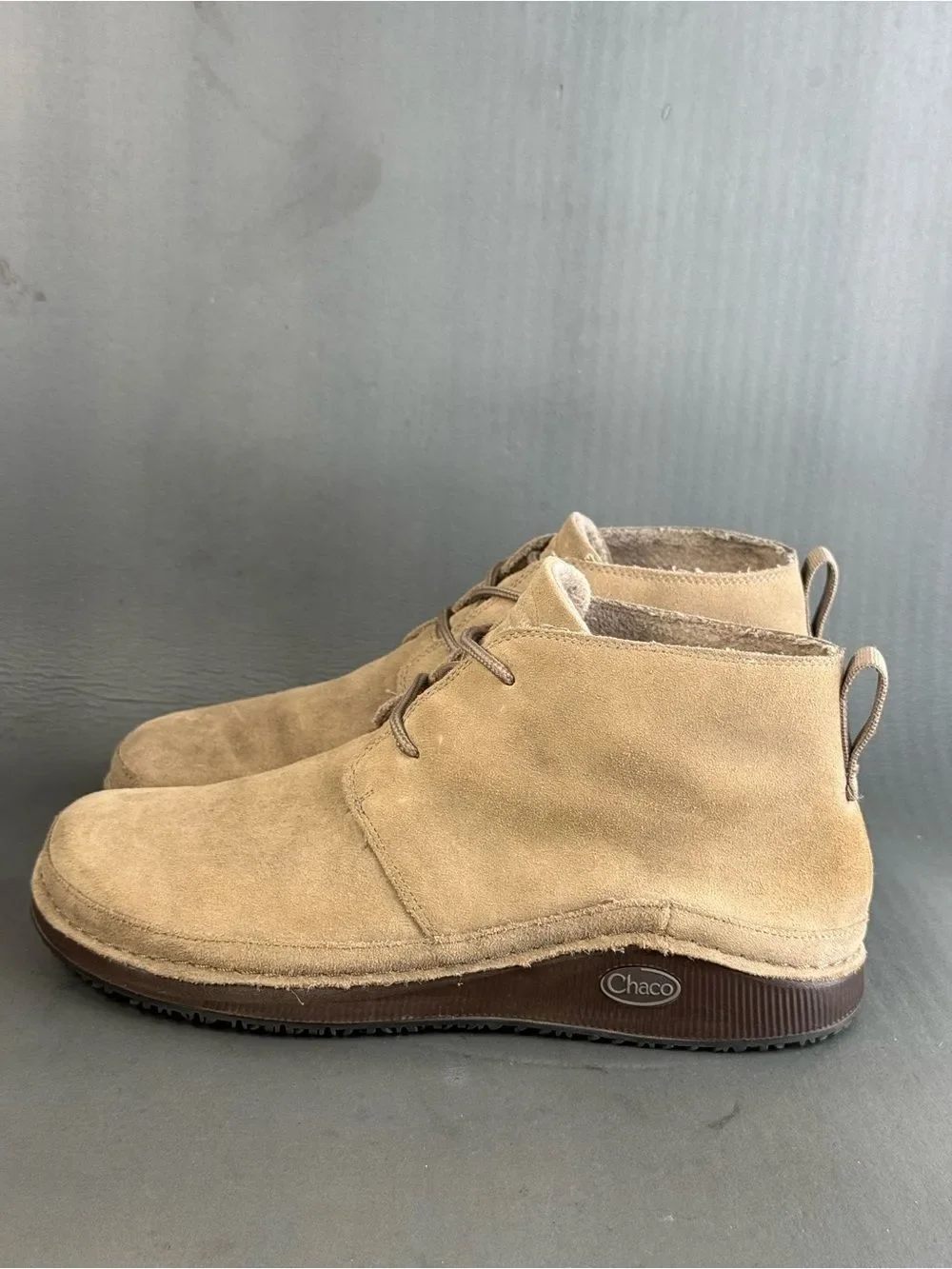 Men's Chaco Paonia Desert Chukka Boots shoes tan suede size 9